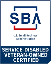 SBA-certified service-disabled veteran-owned business badge
