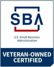 SBA-certified veteran-owned business badge
