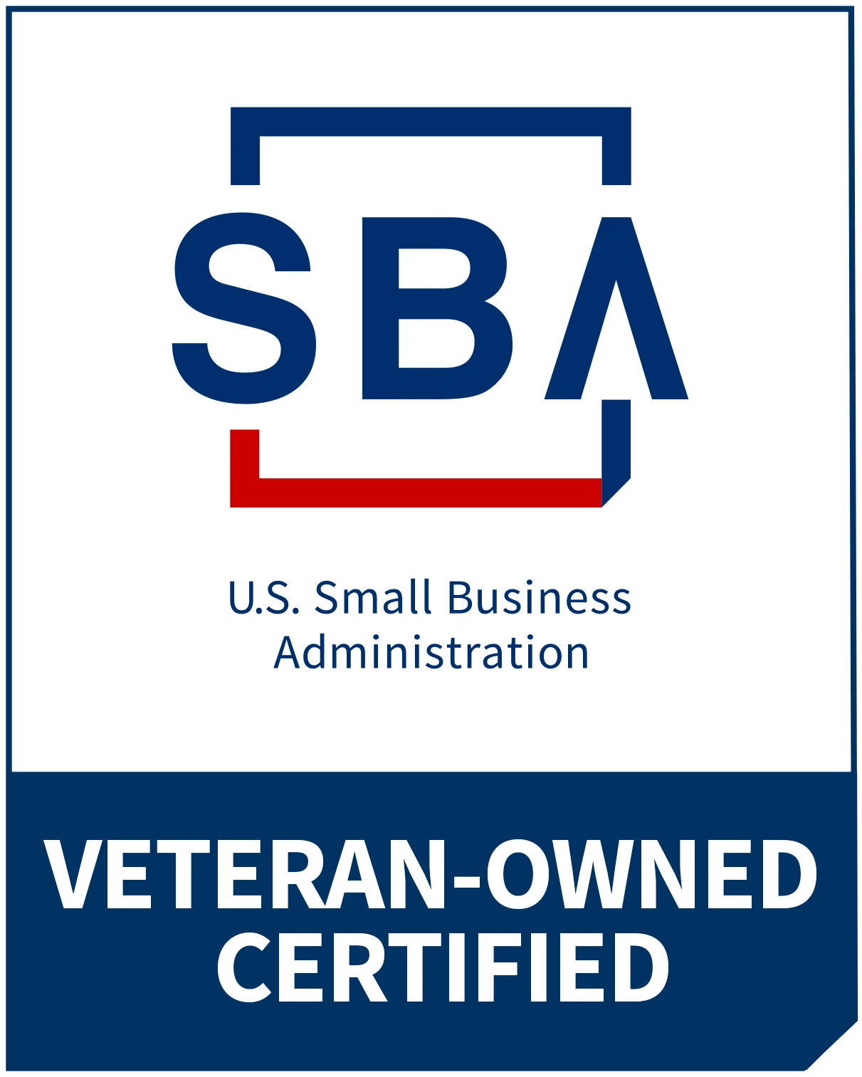 SBA-certified veteran-owned business badge